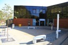 The improved entrance to the centre
